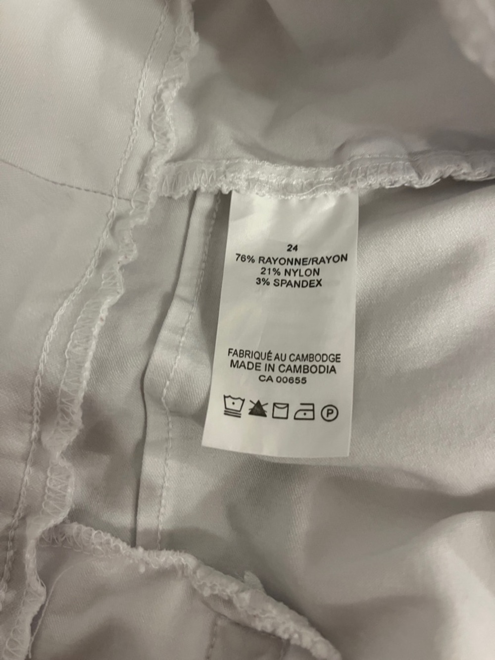 Penningtons White Stretch Capri Pants Size 24 - Picture 9 of 11
